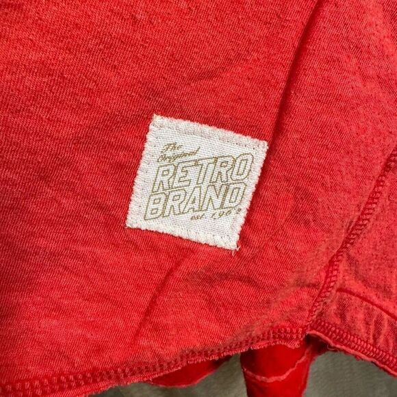 The Original Retro Brand Stanford Red Long Sleeve T Shirt Large Womens - Picture 5 of 7